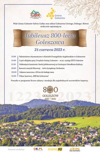 Obchody jubileuszu 800-lecia Goleszowa